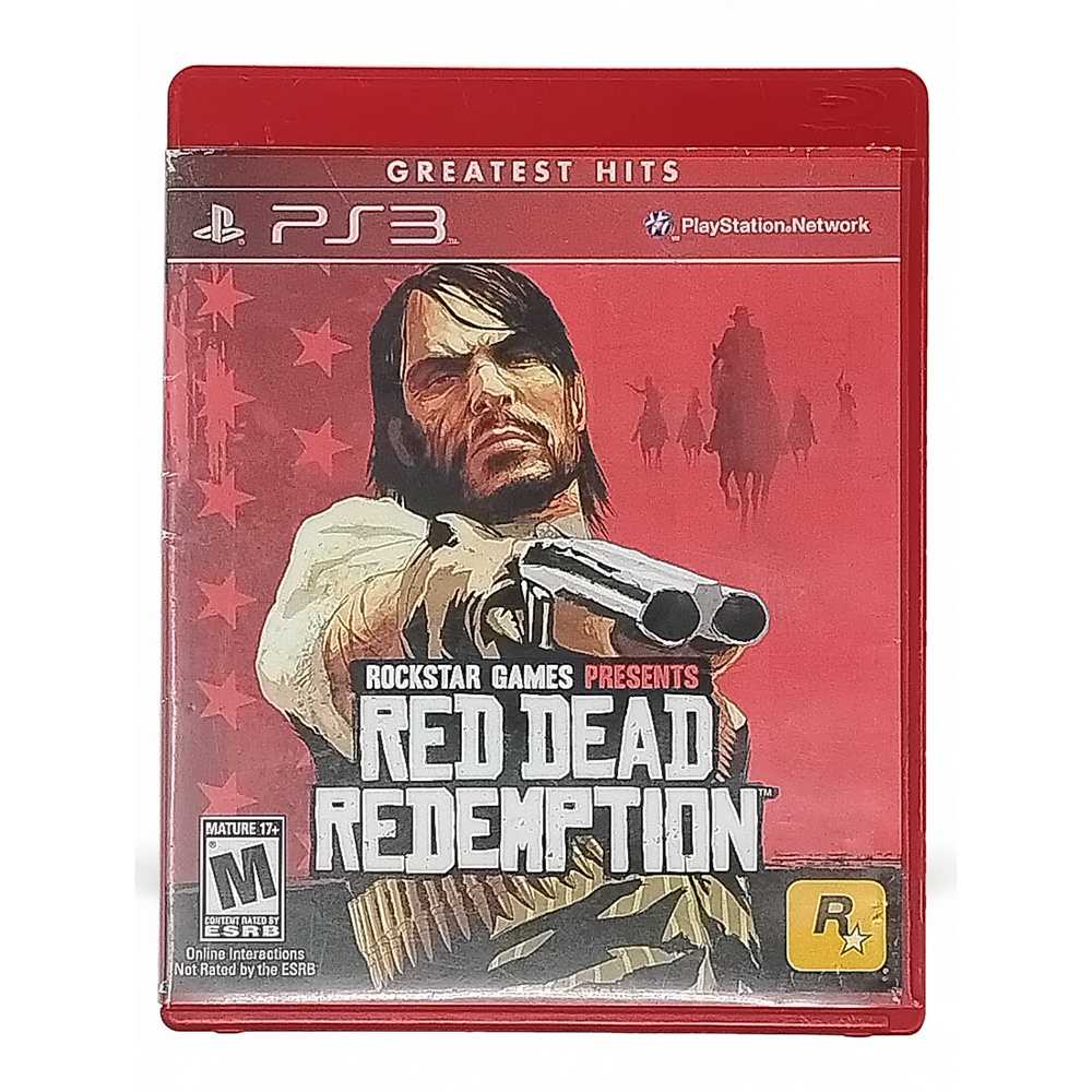 Rockstar Video Game PS3 Red Dead Redemption Greatest Hits Minimalist Nostalgic